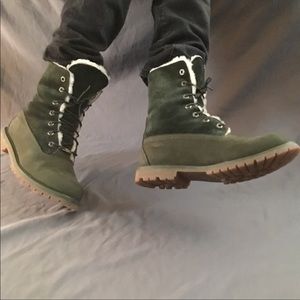 Timberland Boots suede emerald green